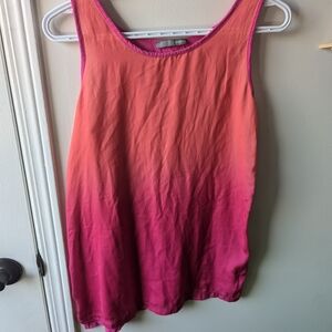 Smart Set Pink And Orange Ombre Tank Top